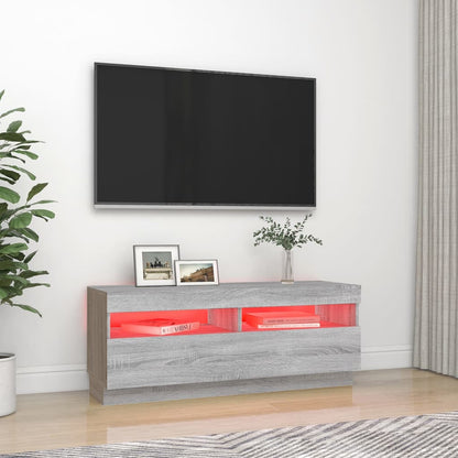 Mobile Porta Tv Con Luci Led 100X35X40 Cm