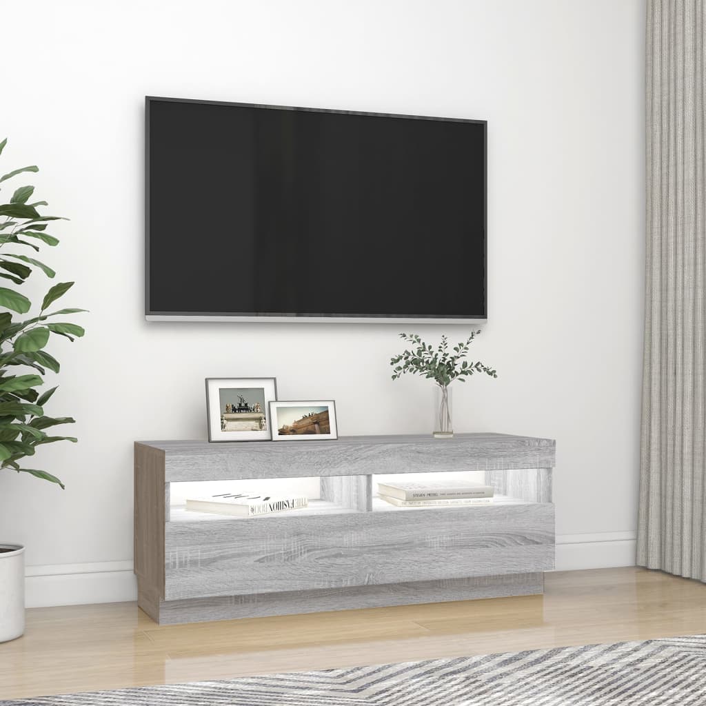 Mobile Porta Tv Con Luci Led 100X35X40 Cm