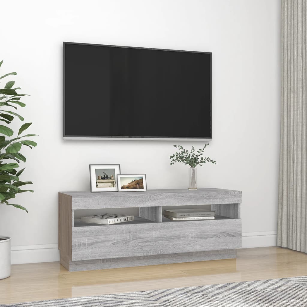 Mobile Porta Tv Con Luci Led 100X35X40 Cm