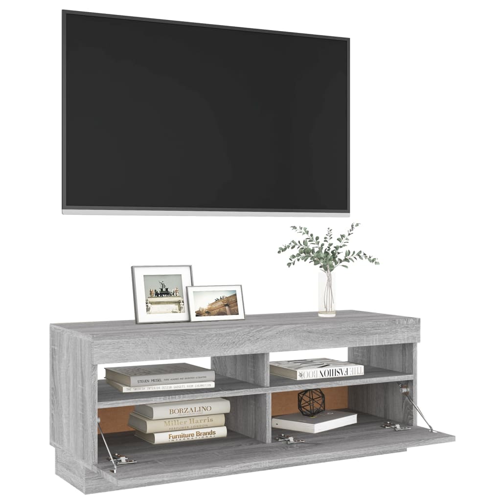 Mobile Porta Tv Con Luci Led 100X35X40 Cm