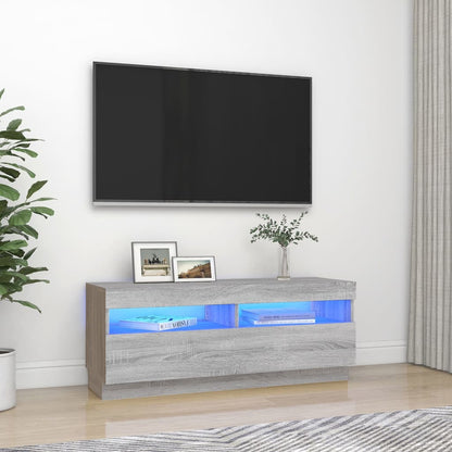Mobile Porta Tv Con Luci Led 100X35X40 Cm