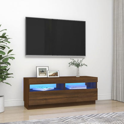 Mobile Porta Tv Con Luci Led 100X35X40 Cm