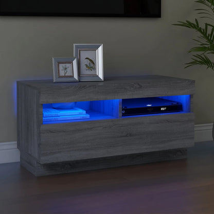 Mobile Porta Tv Con Luci Led 100X35X40 Cm