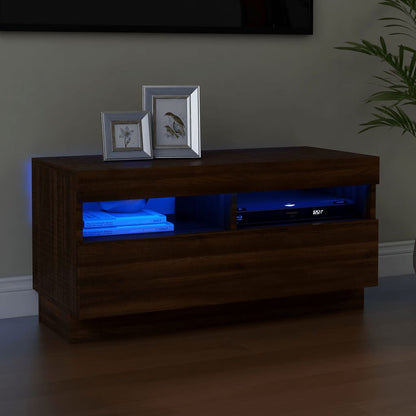 Mobile Porta Tv Con Luci Led 100X35X40 Cm