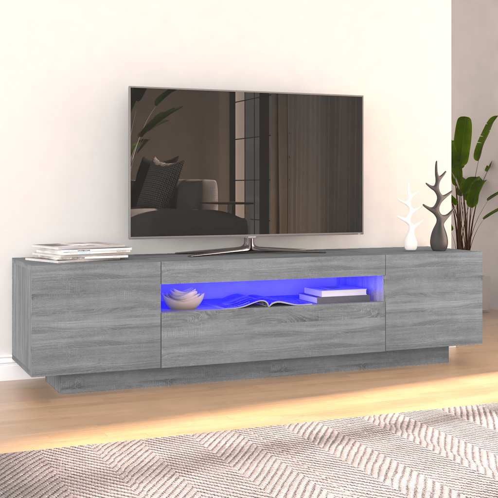 Mobile Porta Tv Con Led 160X35X40 Cm Truciolato