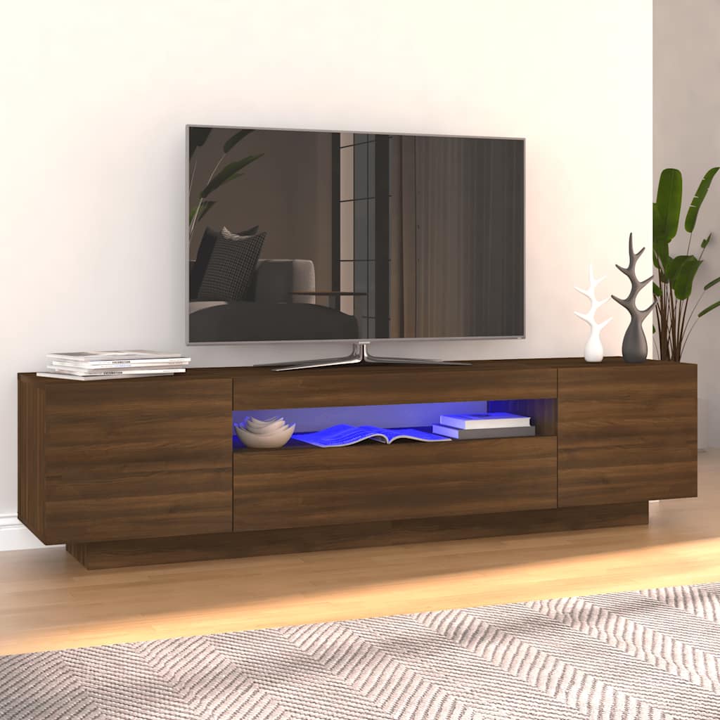 Mobile Porta Tv Con Led 160X35X40 Cm Truciolato