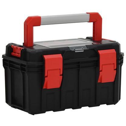 Cassetta Degli Attrezzi Nera E Rossa 45X28X26,5 Cm