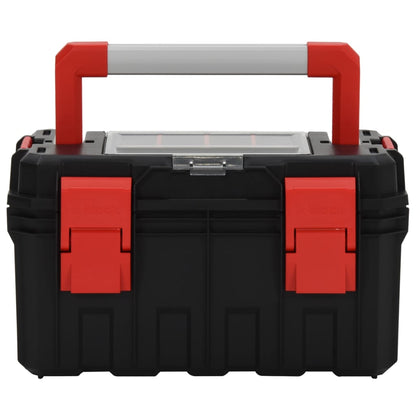 Cassetta Degli Attrezzi Nera E Rossa 45X28X26,5 Cm