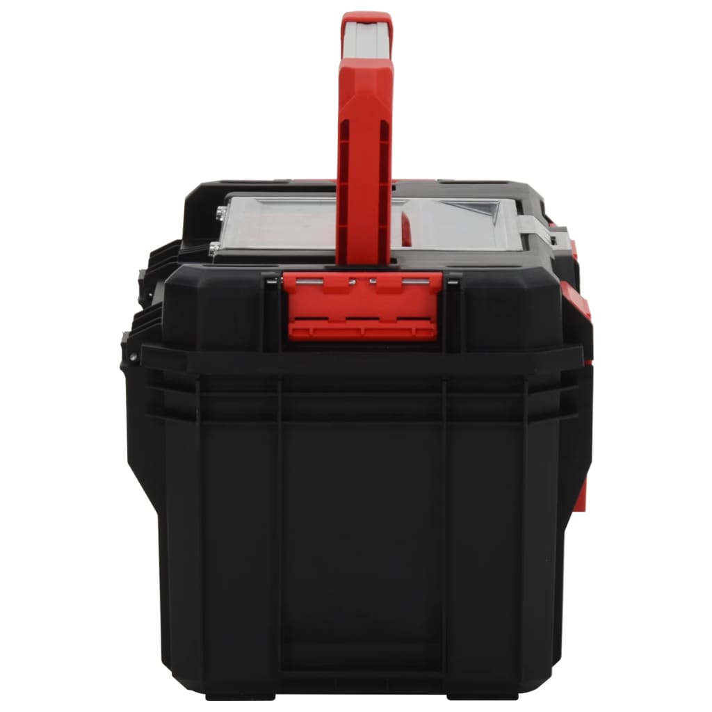 Cassetta Degli Attrezzi Nera E Rossa 45X28X26,5 Cm