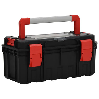 Cassetta Degli Attrezzi Nera E Rossa 45X28X26,5 Cm