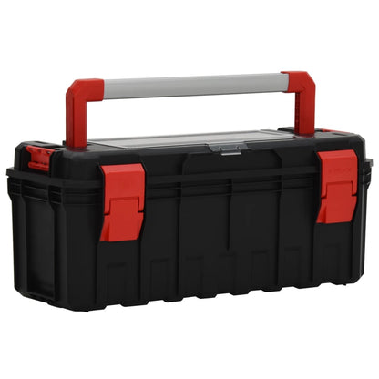 Cassetta Degli Attrezzi Nera E Rossa 45X28X26,5 Cm