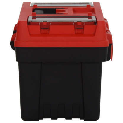 Set Cassette Degli Attrezzi 2 Pz Nero E Rosso In Polipropilene