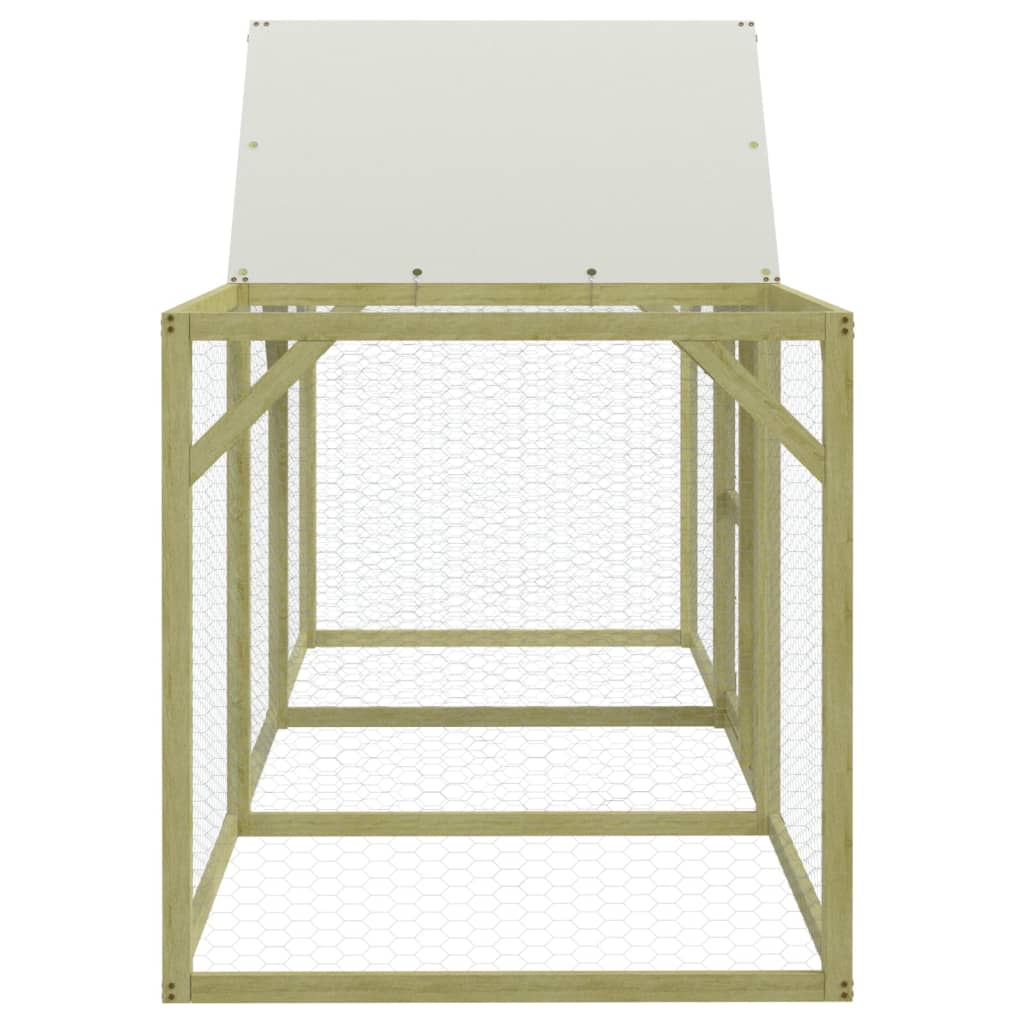 Pollaio 300X100X150 Cm In Legno Di Pino Massello Impregnato