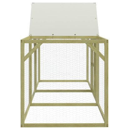 Pollaio 300X100X150 Cm In Legno Di Pino Massello Impregnato