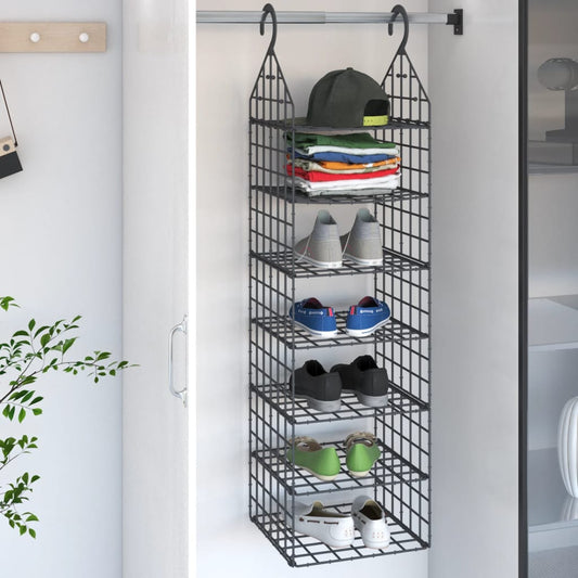 Organizer Per Armadio Da Appendere Con 7 Ripiani