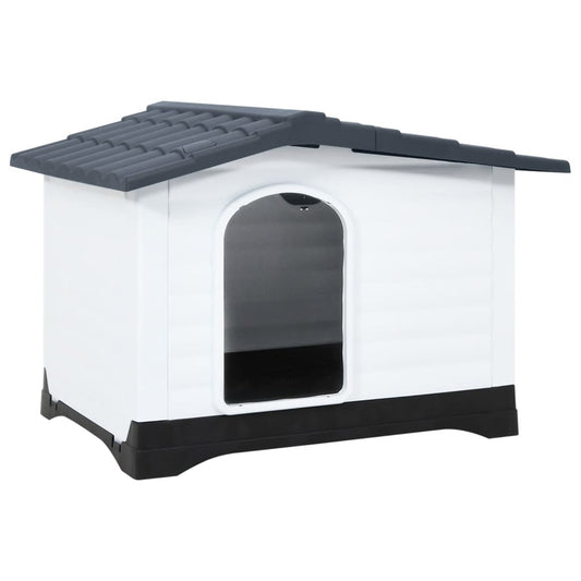 Casetta Per Cani Grigia 90,5X68X66 Cm In Polipropilene