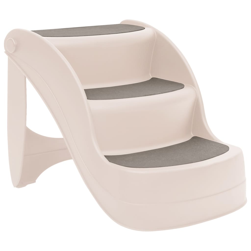 Scala Per Cani Pieghevole Con 3 Gradini 50X38X38 Cm In Plastica