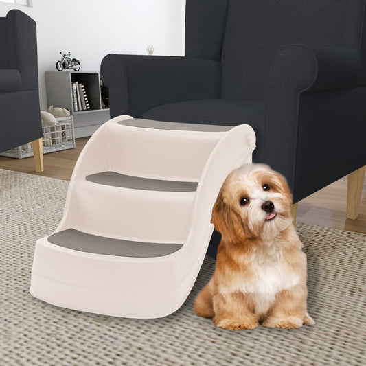 Scala Per Cani Pieghevole Con 3 Gradini 50X38X38 Cm In Plastica