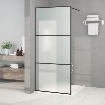 Parete Per Doccia Walk-In Vetro Esg Nera