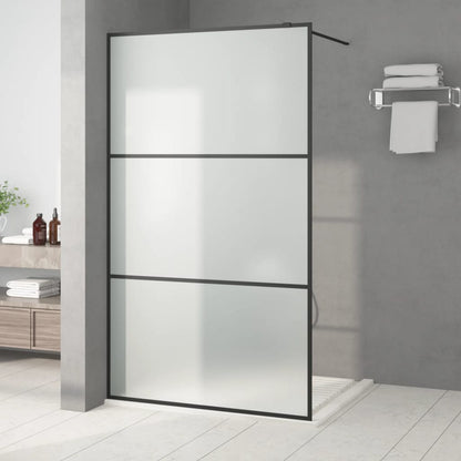 Parete Per Doccia Walk-In Vetro Esg Nera