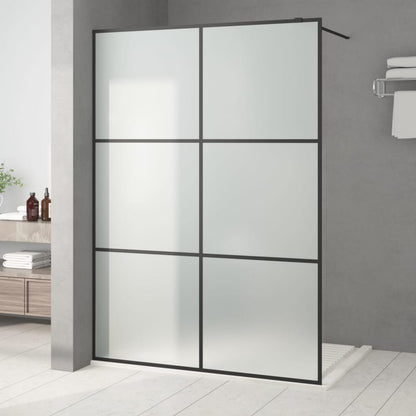 Parete Per Doccia Walk-In Vetro Esg Nera