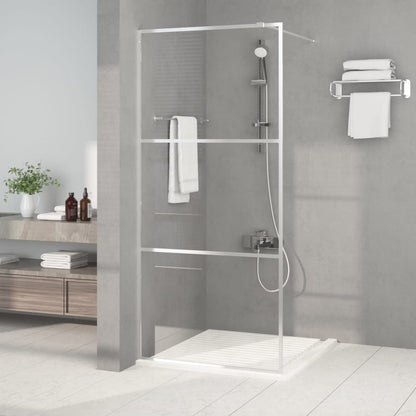 Parete Per Doccia Walk-In Vetro Esg Nera