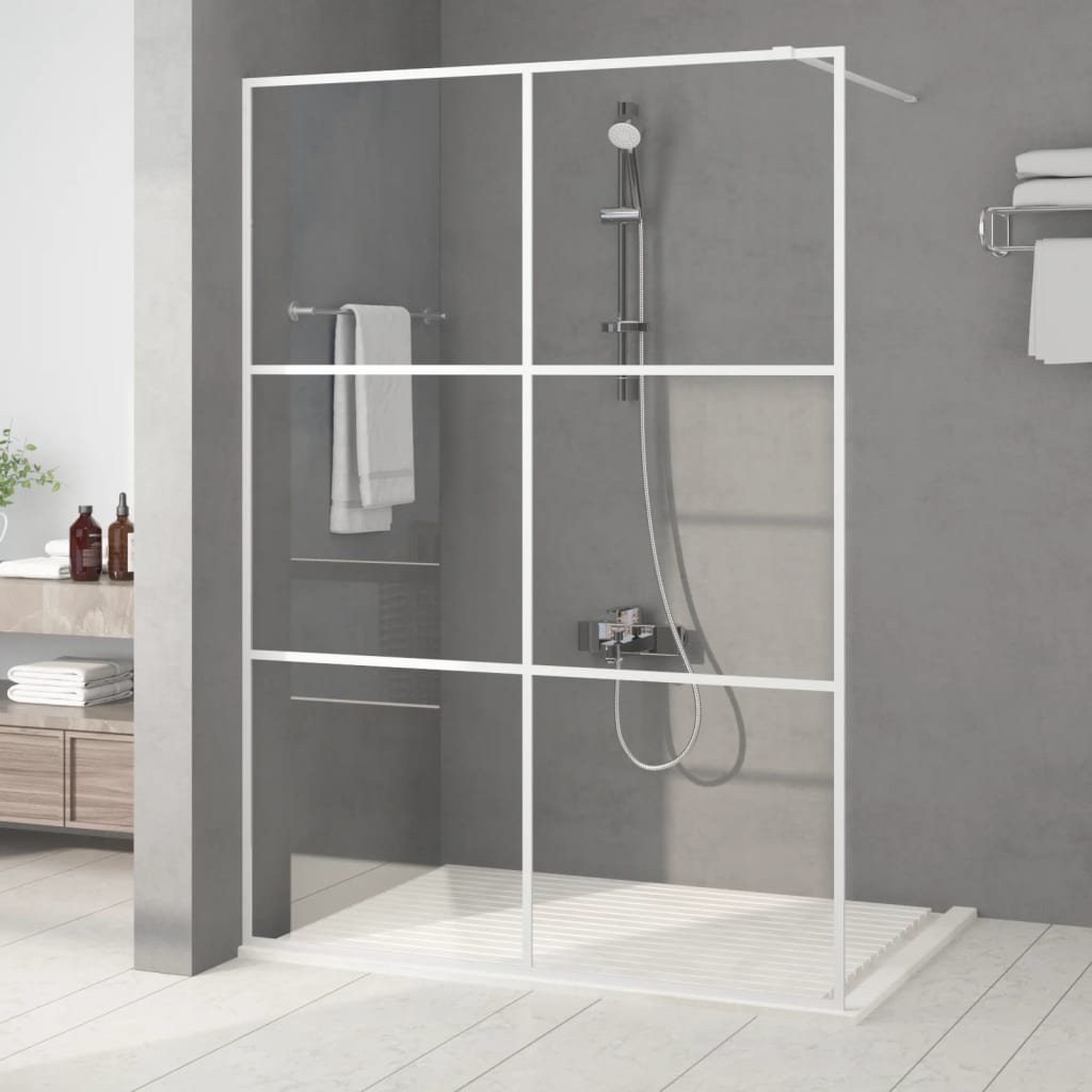 Parete Per Doccia Walk-In Vetro Esg Nera