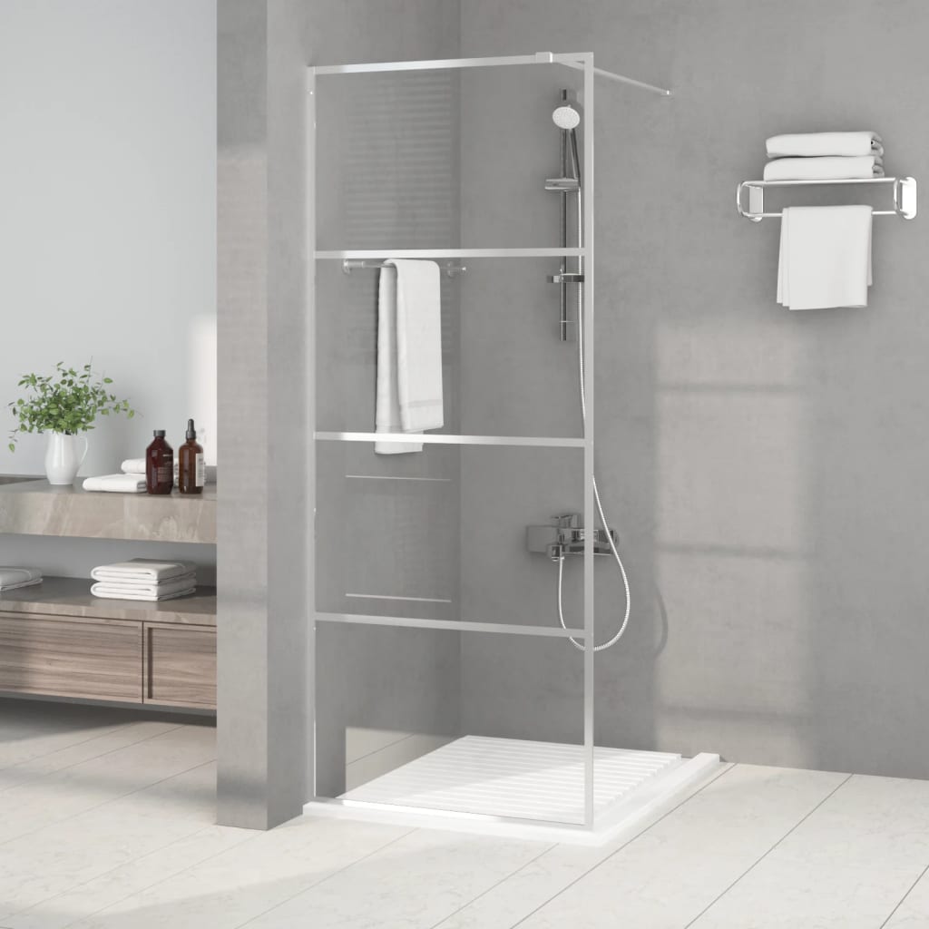 Parete Doccia Walk In Bianca Vetro Esg
