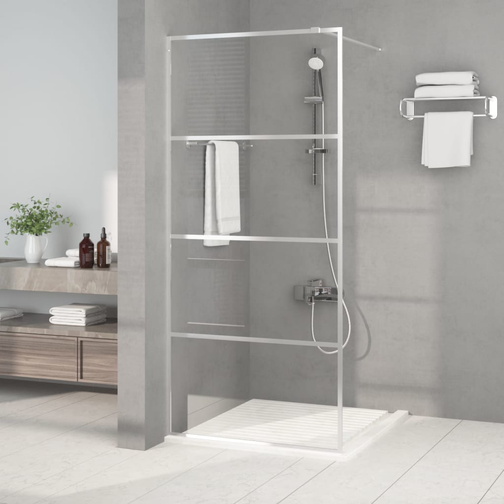 Parete Doccia Walk In Bianca Vetro Esg