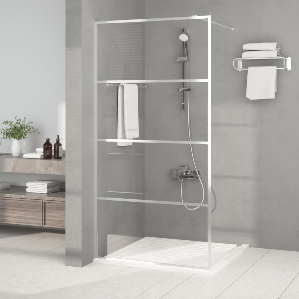 Parete Doccia Walk In Bianca Vetro Esg