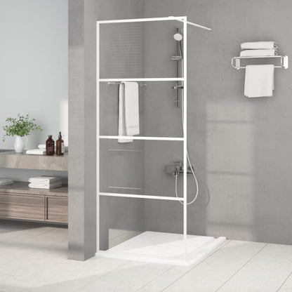 Parete Doccia Walk In Bianca Vetro Esg