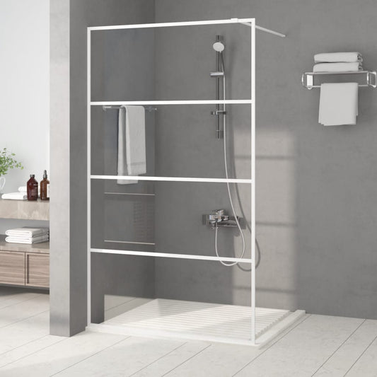 Parete Doccia Walk In Bianca Vetro Esg