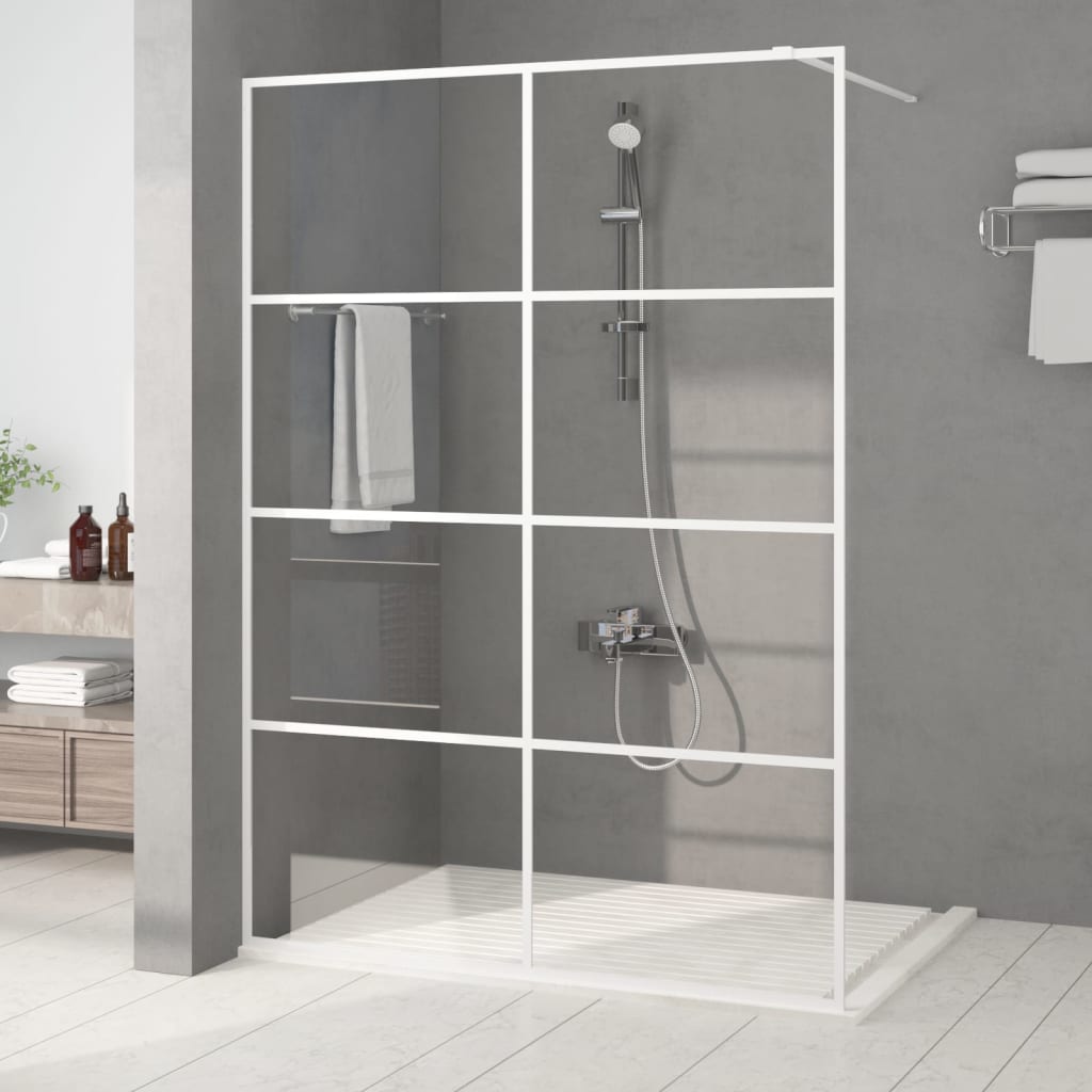 Parete Doccia Walk In Bianca Vetro Esg