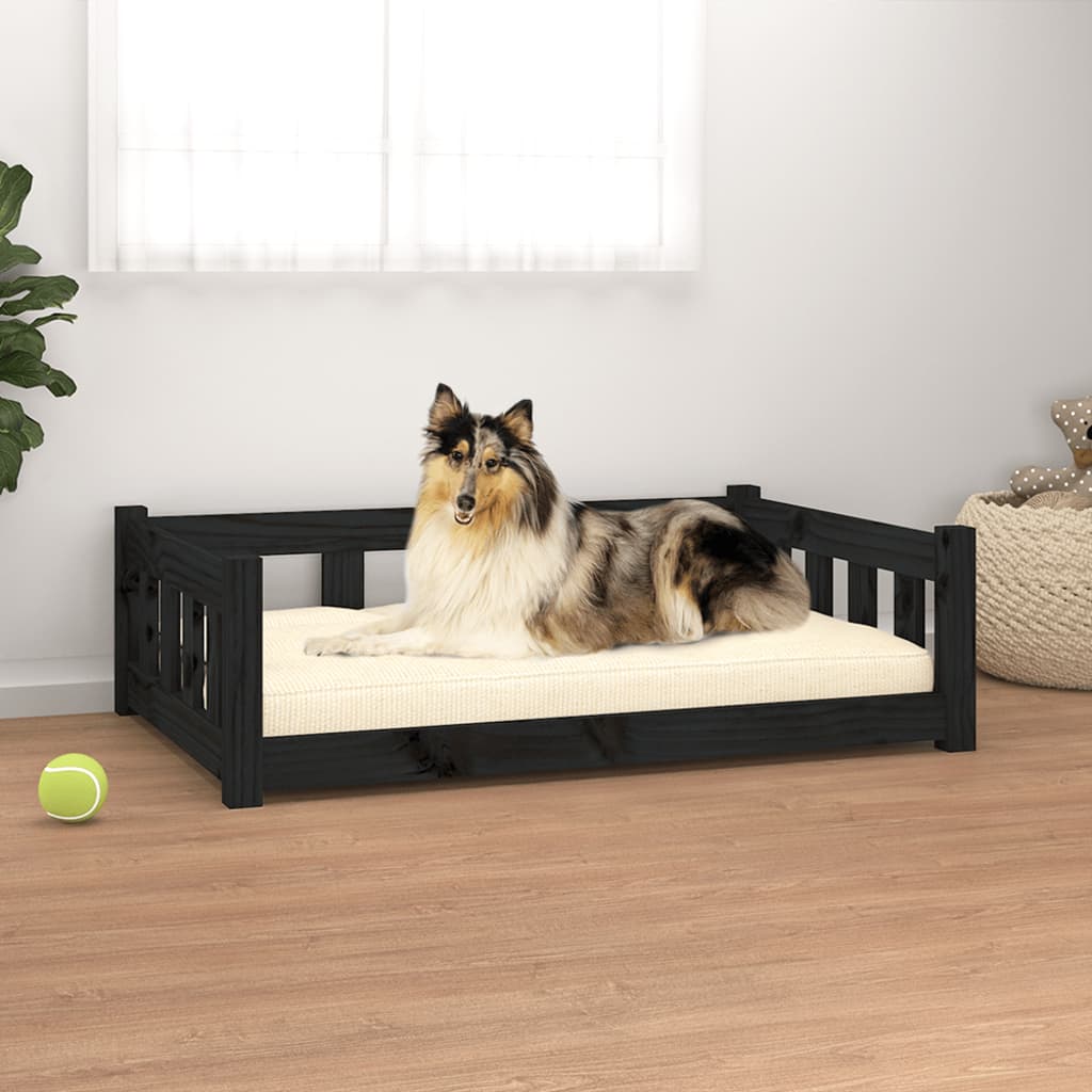 Cuccia Per Cani 75,5X55,5X28 Cm In Legno Massello Di Pino