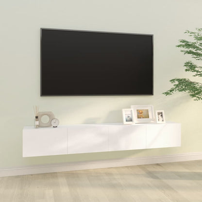 Mobili Tv Muro 2Pz 100X30X30 Cm Legno Multistrato
