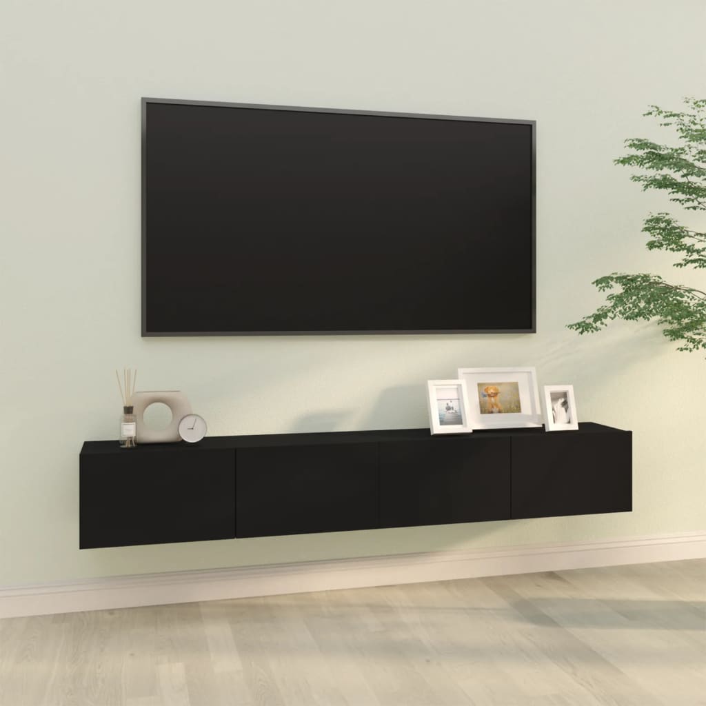 Mobili Tv Muro 2Pz 100X30X30 Cm Legno Multistrato