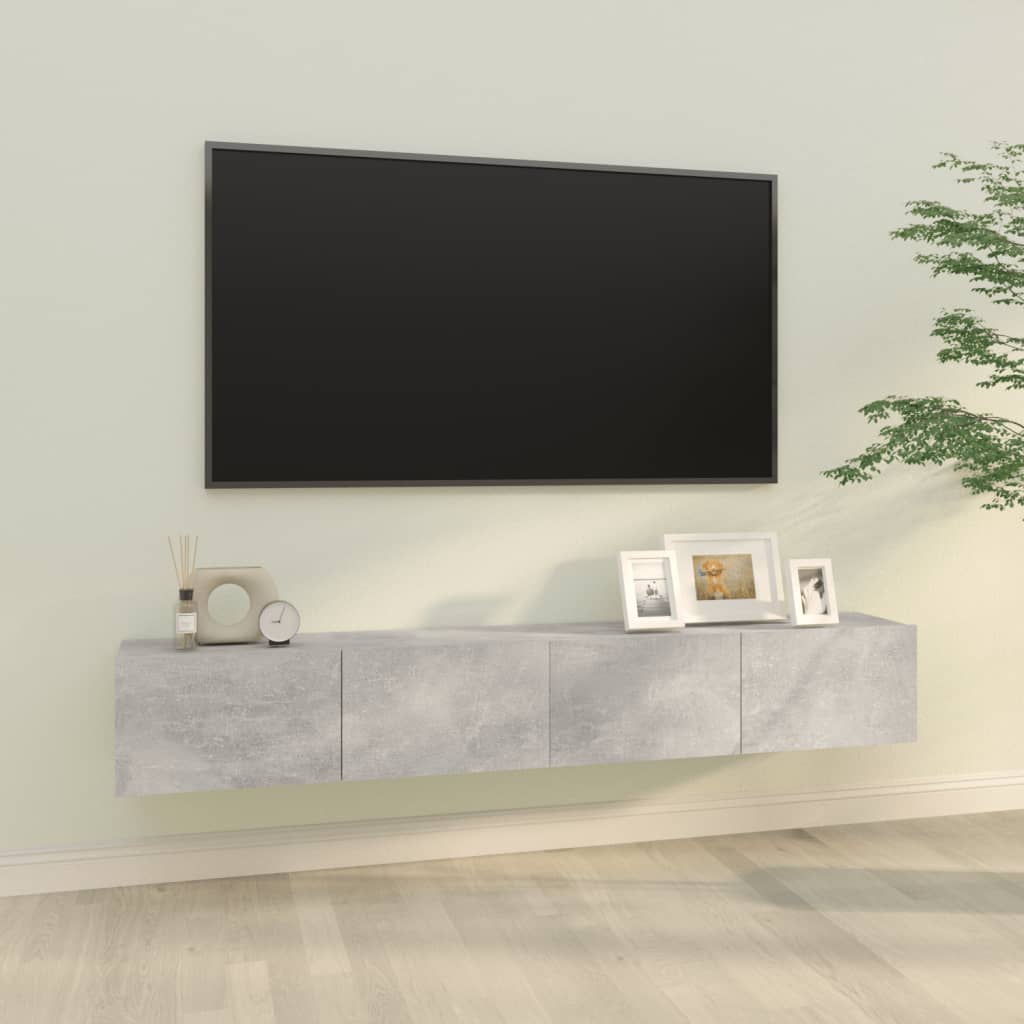 Mobili Tv Muro 2Pz 100X30X30 Cm Legno Multistrato