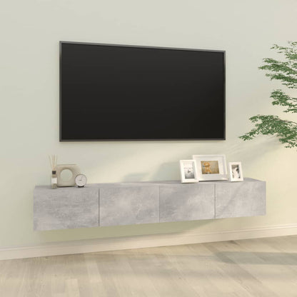Mobili Tv Muro 2Pz 100X30X30 Cm Legno Multistrato