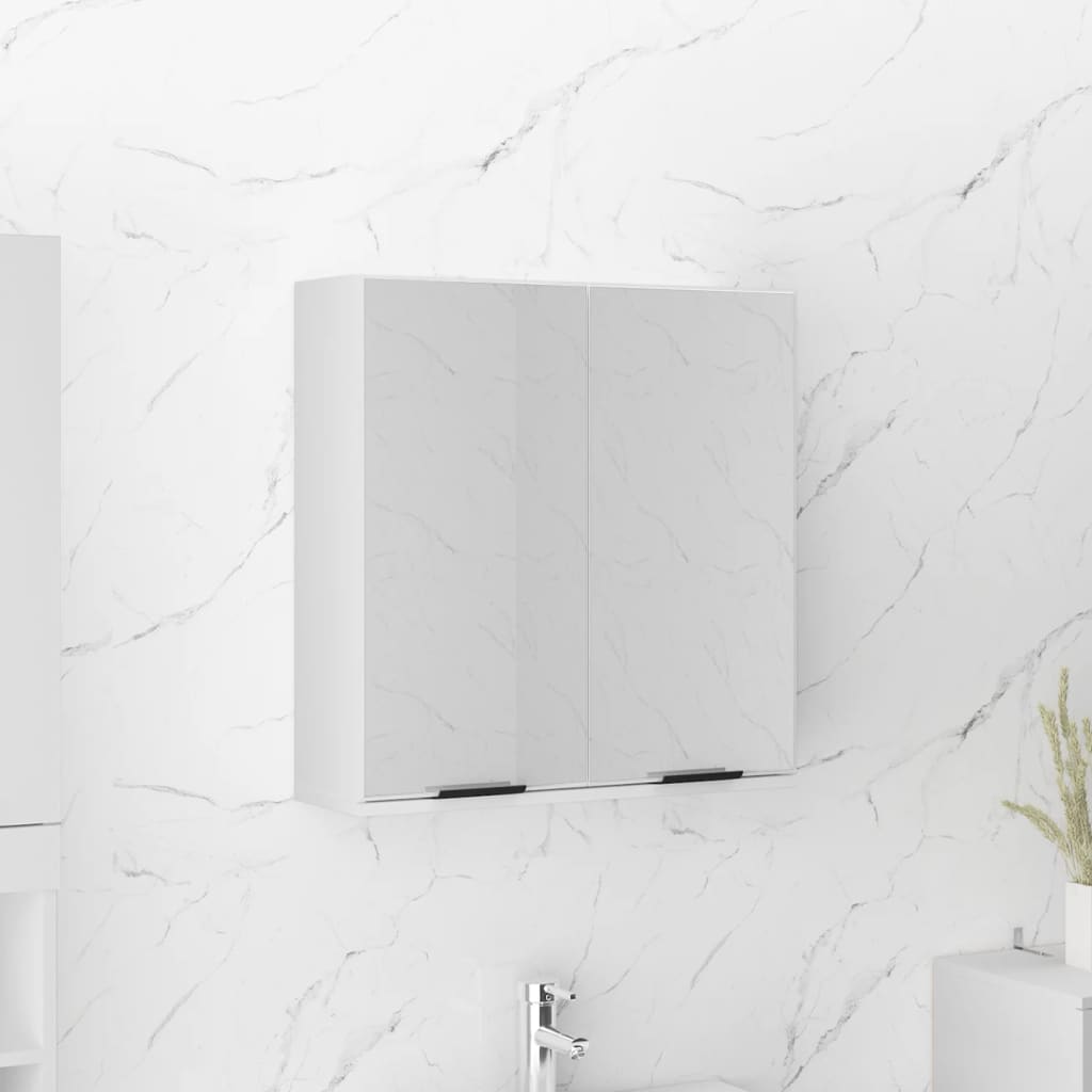 Mobile Bagno Con Specchio 64X20X66,5 Multistrato