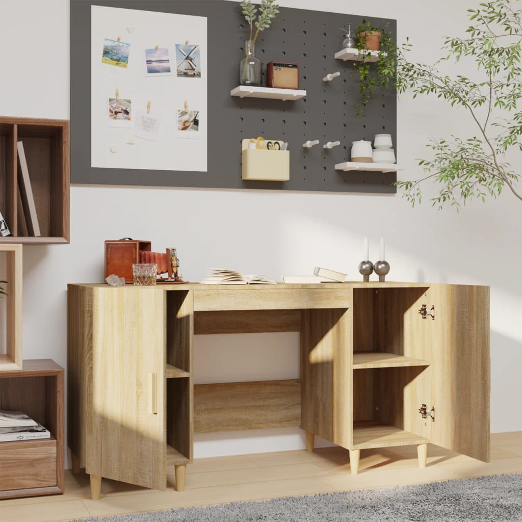 Scrivania 140X50X75 Cm In Legno Multistrato
