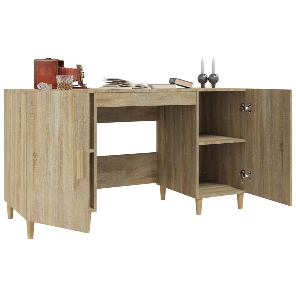 Scrivania 140X50X75 Cm In Legno Multistrato