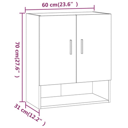 Armadietto A Muro 60X31X70Cm In Legno Multistrato
