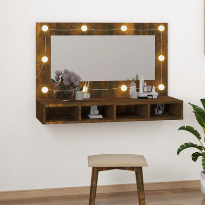 Mobile A Specchio Con Led 90X31,5X62 Cm