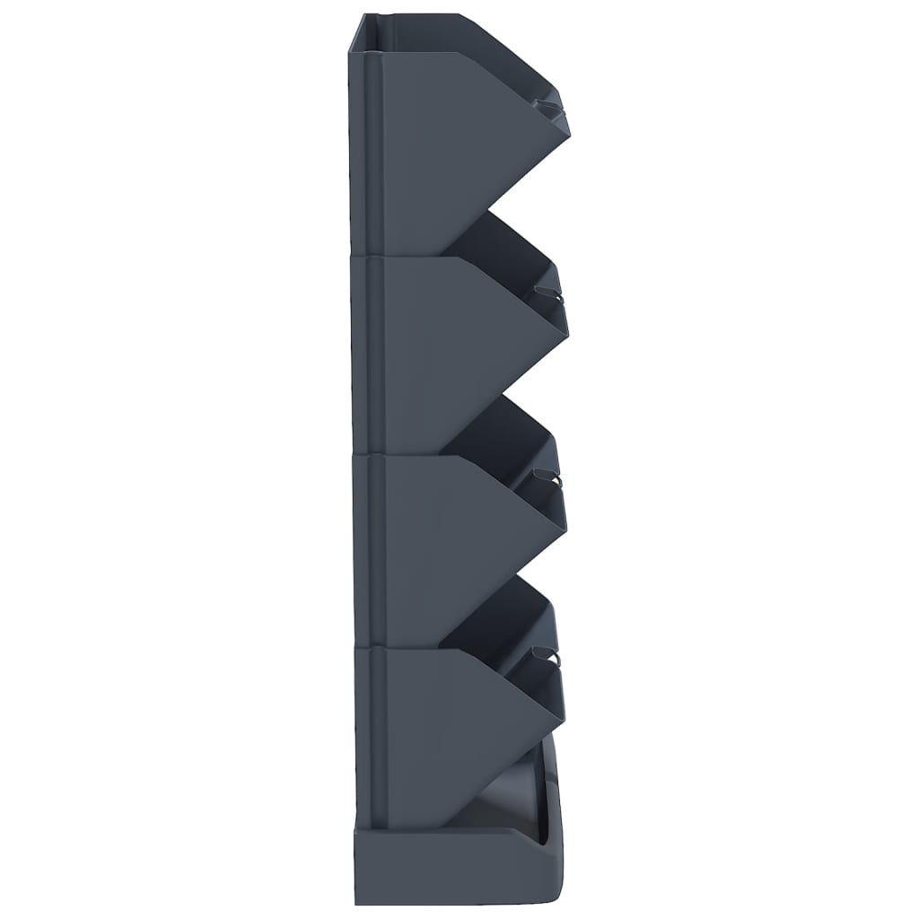 Set Per Piante Giardino Verticale 4 Pz Antracite Polipropilene