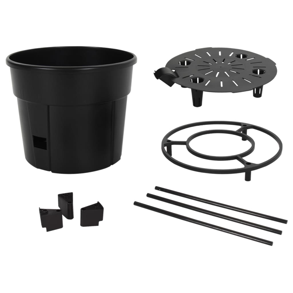 Vaso A Torre Per Pomodori Antracite Ø29,5X115 Cm Polipropilene