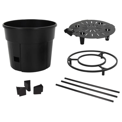 Vaso A Torre Per Pomodori Antracite Ø29,5X115 Cm Polipropilene
