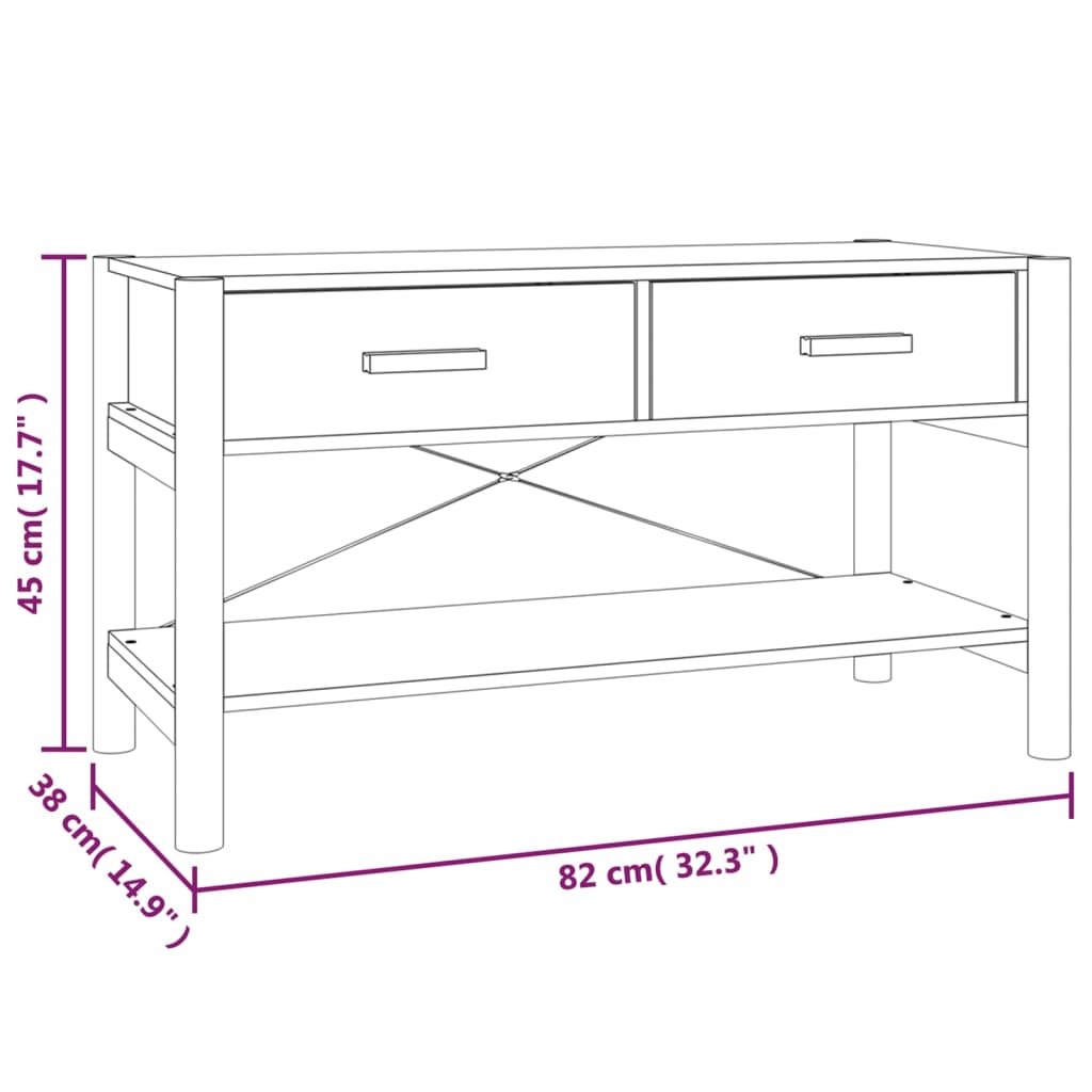 Mobile Porta Tv 82X38X45 Cm In Legno Multistrato