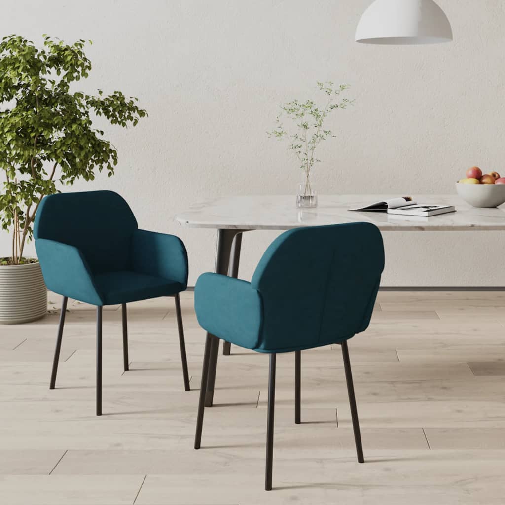 Sedie Da Pranzo 2 Pz In Velluto
