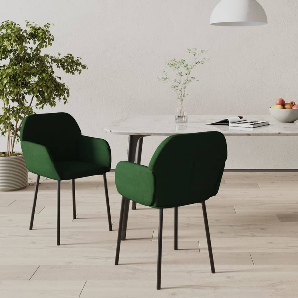 Sedie Da Pranzo 2 Pz In Velluto