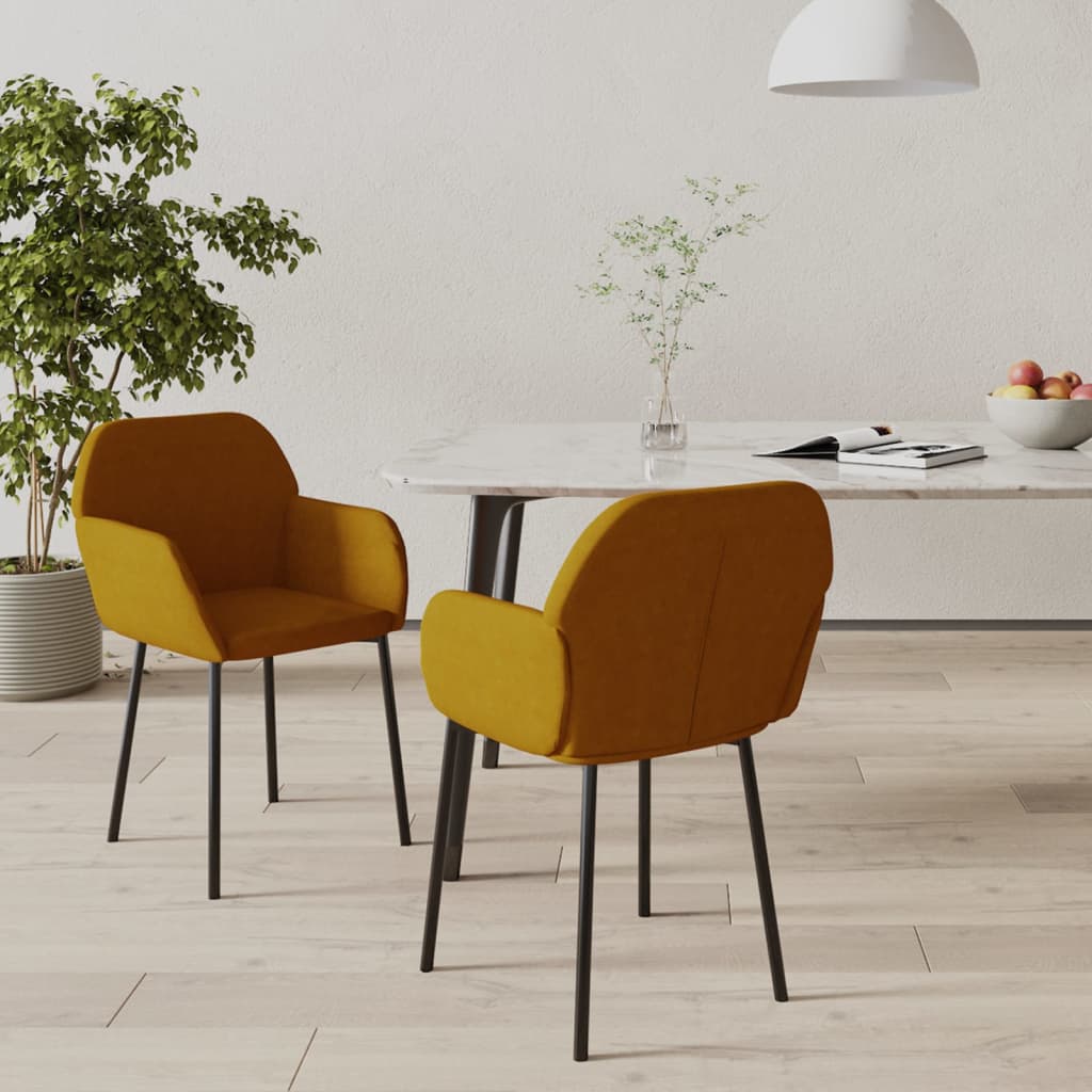 Sedie Da Pranzo 2 Pz In Velluto